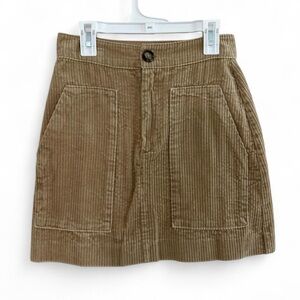 H&M Beige Corduroy Skirt